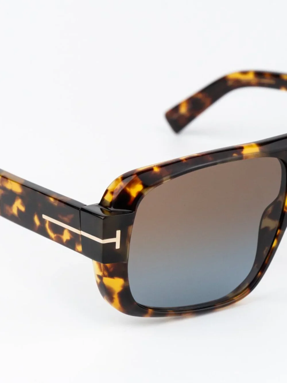 Tom Ford TURNER Men Sunglasses Havana Brown Gradient Pilot FT1101 52F AUTHENTIC